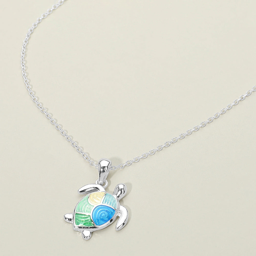 Women's Sea Turtle Charm Pendant Necklace