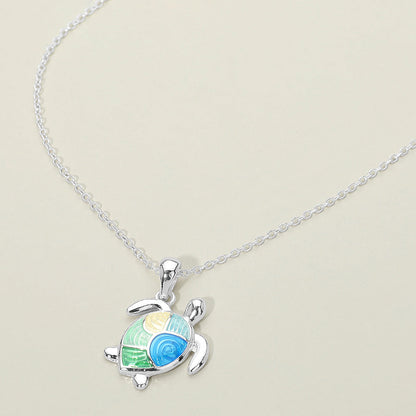Women's Sea Turtle Charm Pendant Necklace
