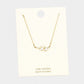 Cubic Zirconia Leaf Pendant Necklace