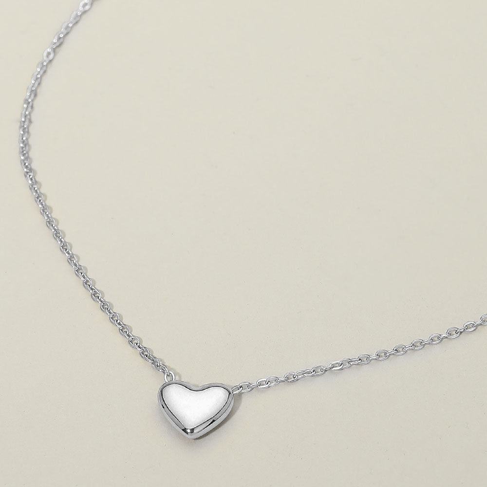 Stainless Steel Heart Pendant Necklace