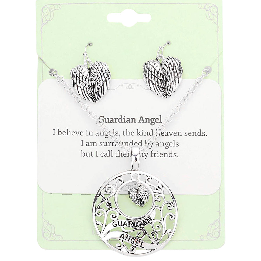 Guardian Angel Pendant Necklace