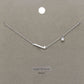 L Brass Metal Cubic Zirconia Initial Monogram Pendant Necklace