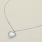 Stainless Steel Heart Locket Pendant Necklace