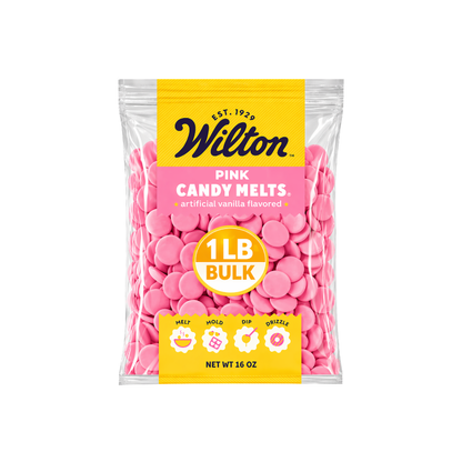 Wilton Pink Confectionery Melting Wafers – Bulk Value Bag