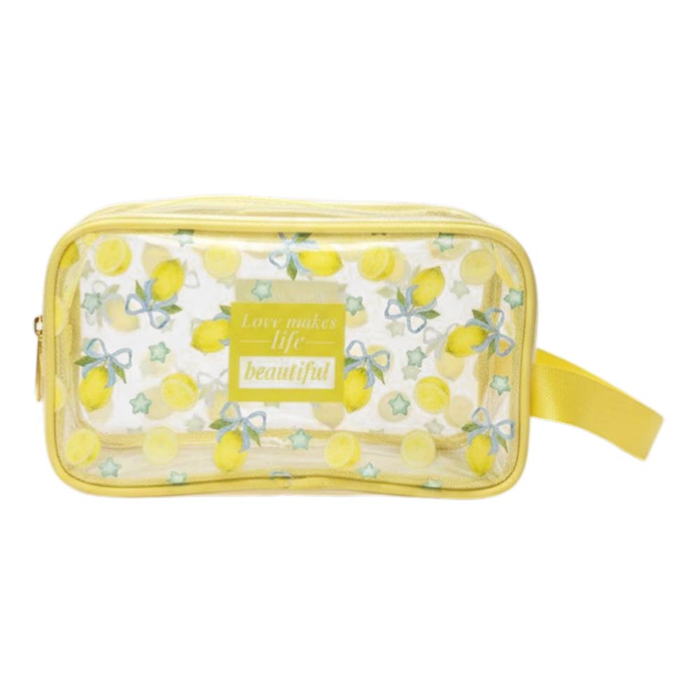 12PCS - Fruit Pattern Print Clear Cosmetic Makeup Travel Organizer Pouch Bags