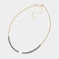 Freshwater Pearl Accented Metal Ball Heishi Beaded Necklace