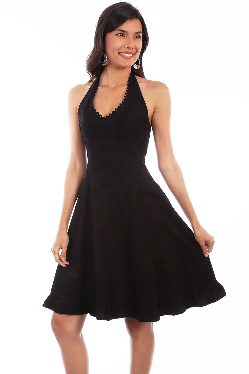 Vestido con escote halter Scully Cantina (PSL-053) - Vestido de verano para mujer (liquidación)