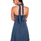 Vestido con escote halter Scully Cantina (PSL-053) - Vestido de verano para mujer (liquidación)