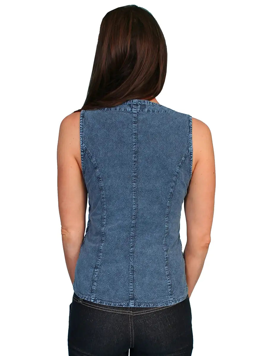 Scully Cantina Blusa sin mangas (PSL-058) - Camiseta sin mangas para mujer