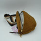 Textured Teddy Fleece Belt Bag with Adjustable Wide Strap