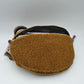 Textured Teddy Fleece Belt Bag with Adjustable Wide Strap