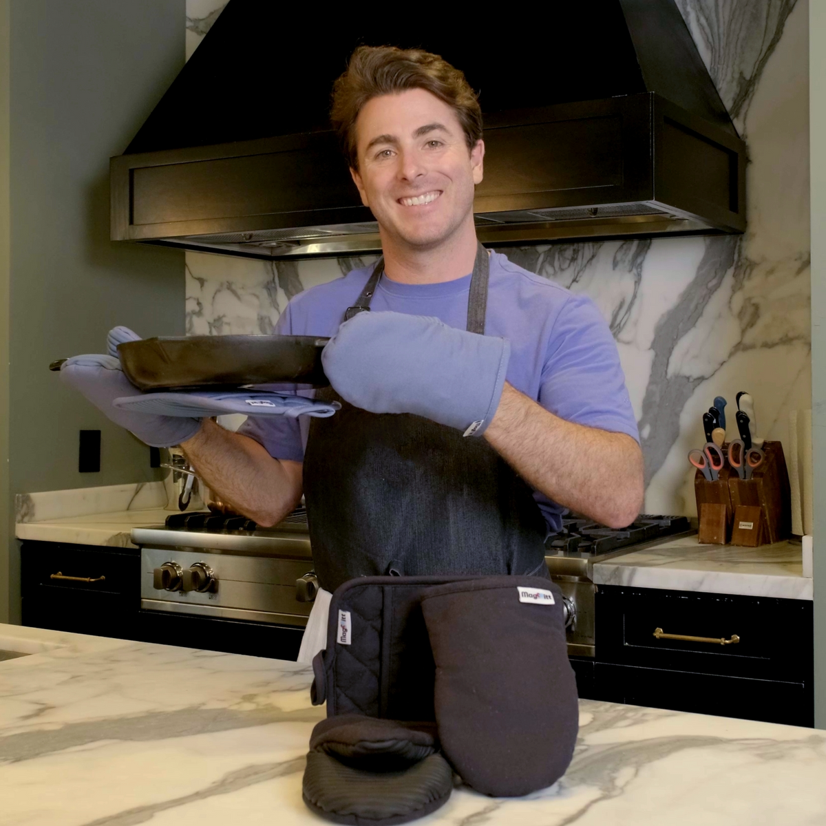 The MagMitt 3 Piece Set (Blue Steel)