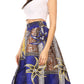 Sakkas Lanna Women's African Ankara Print Ankle Pants w/Pockets & Overlay Pull-up