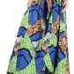 Sakkas Lanna Women's African Ankara Print Ankle Pants w/Pockets & Overlay Pull-up