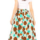 Sakkas Lanna Women's African Ankara Print Ankle Pants w/Pockets & Overlay Pull-up