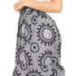 Sakkas Esme Women's African Ankara Flared Wide Leg Palazzo Pants with Pockets