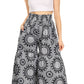 Sakkas Esme Women's African Ankara Flared Wide Leg Palazzo Pants with Pockets