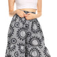 Sakkas Esme Women's African Ankara Flared Wide Leg Palazzo Pants with Pockets