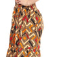 Sakkas Esme Women's African Ankara Flared Wide Leg Palazzo Pants with Pockets