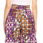 Sakkas Esme Women's African Ankara Flared Wide Leg Palazzo Pants with Pockets