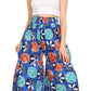 Sakkas Esme Women's African Ankara Flared Wide Leg Palazzo Pants with Pockets