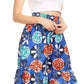 Sakkas Esme Women's African Ankara Flared Wide Leg Palazzo Pants with Pockets
