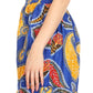 Sakkas Esme Women's African Ankara Flared Wide Leg Palazzo Pants with Pockets