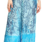 Sakkas Aline Tie-dye Wide-leg Palazzo Pants with Adjustable Waistband