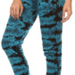 Sakkas Kuntah Long Elastic Waist Adjustable Tie Dye Washed Slim Skinny Pant