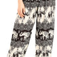 Sakkas Akilla Women's Loose Printed Yoga Elephant Pants Elastic Waist w/Pocket