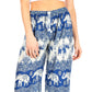 Sakkas Akilla Women's Loose Printed Yoga Elephant Pants Elastic Waist w/Pocket
