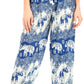 Sakkas Akilla Women's Loose Printed Yoga Elephant Pants Elastic Waist w/Pocket