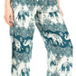 Sakkas Akilla Women's Loose Printed Yoga Elephant Pants Elastic Waist w/Pocket
