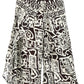 Sakkas Serilda Women's Loose Elephant Batik Boho Wide Leg Pants Elastic Waist