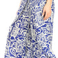 Sakkas Serilda Women's Loose Elephant Batik Boho Wide Leg Pants Elastic Waist
