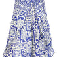 Sakkas Serilda Women's Loose Elephant Batik Boho Wide Leg Pants Elastic Waist