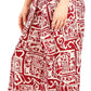 Sakkas Serilda Women's Loose Elephant Batik Boho Wide Leg Pants Elastic Waist