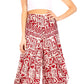 Sakkas Serilda Women's Loose Elephant Batik Boho Wide Leg Pants Elastic Waist