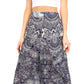 Sakkas Serilda Women's Loose Elephant Batik Boho Wide Leg Pants Elastic Waist
