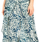 Sakkas Serilda Women's Loose Elephant Batik Boho Wide Leg Pants Elastic Waist