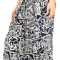 Sakkas Serilda Women's Loose Elephant Batik Boho Wide Leg Pants Elastic Waist