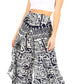 Sakkas Serilda Women's Loose Elephant Batik Boho Wide Leg Pants Elastic Waist