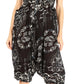 Sakkas Valdis Women's Boho Harem Loose Baggy Jumpsuit Pants Elephant Smock Elastic
