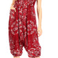 Sakkas Valdis Women's Boho Harem Loose Baggy Jumpsuit Pants Elephant Smock Elastic