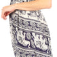 Sakkas Valdis Women's Boho Harem Loose Baggy Jumpsuit Pants Elephant Smock Elastic
