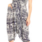 Sakkas Valdis Women's Boho Harem Loose Baggy Jumpsuit Pants Elephant Smock Elastic