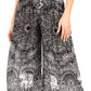 Sakkas Lilja Women's Loose Wide Leg Printed Elephant Pants Elastic Waist w/Pockets