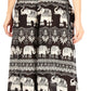 Sakkas Lilja Women's Loose Wide Leg Printed Elephant Pants Elastic Waist w/Pockets