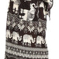 Sakkas Lilja Women's Loose Wide Leg Printed Elephant Pants Elastic Waist w/Pockets