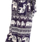 Sakkas Lilja Women's Loose Wide Leg Printed Elephant Pants Elastic Waist w/Pockets